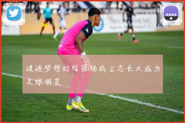追逐梦想的绿茵场我立志长大成为足球明星